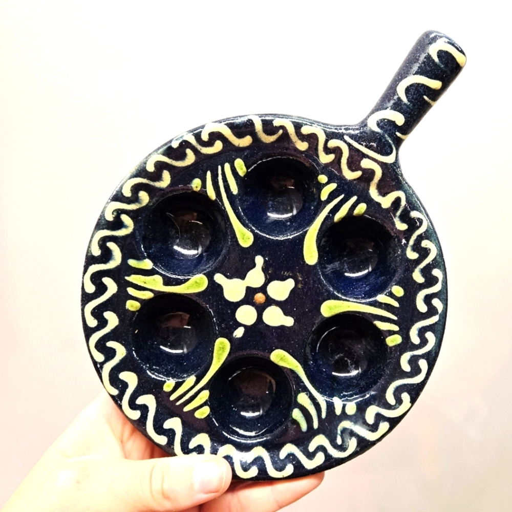 Soufflenheim Alsace Escargot Snail Serving Dishe